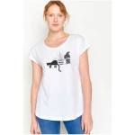 GREENBOMB Animal Cat Window Cool - T-Shirt für Damen
