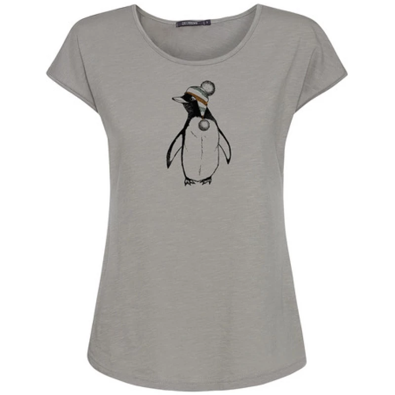 GREENBOMB Animal Penguine Cap Cool - T-Shirt für Damen