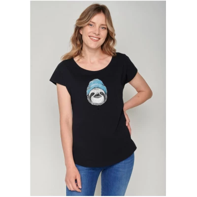 GREENBOMB Animal Sloth Moin Cool - T-Shirt für Damen