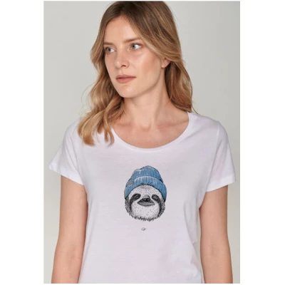 GREENBOMB Animal Sloth Moin Loves - T-Shirt für Damen