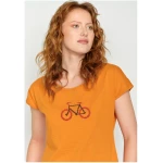 GREENBOMB Bike Pixel Lines Cool - T-Shirt für Damen