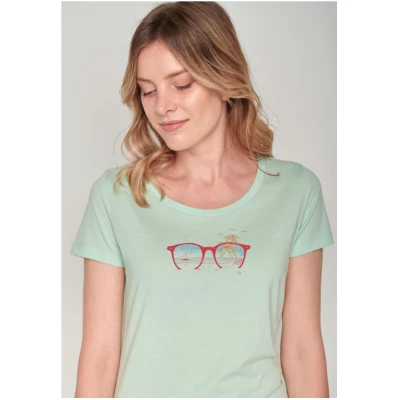 GREENBOMB Nature Glasses Beach Loves - T-Shirt für Damen