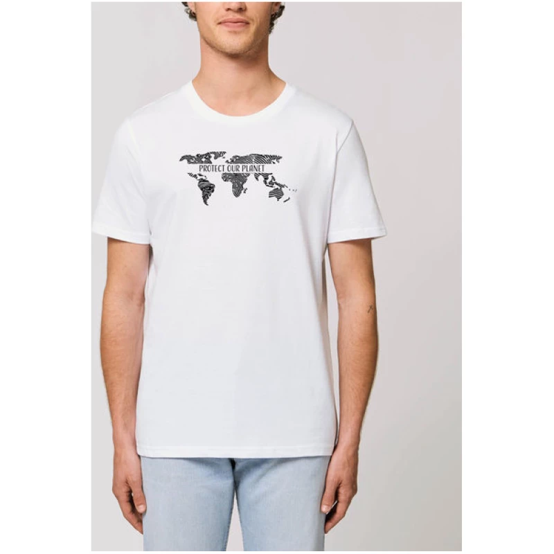 Human Family Bio Unisex Rundhals T-Shirt "Protect our Planet"