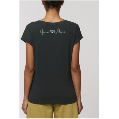 Human Family Damen Flammengarn Rundhals T-Shirt - Flame "You are Not Alone"