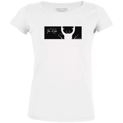 Human Family T-Shirt - Damen - Amorous "Time runs" - white