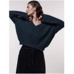 Lanius - Pullover mit V-Ausschnitt aus Alpaka-Wolle