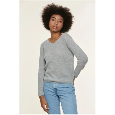 Les Racines Du Ciel Alpaka Pullover - Glaz V Neck Sweater