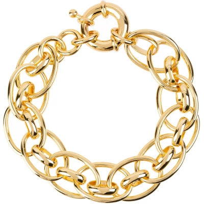 Lola Thick Gold Chain Link Bracelet