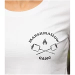 Marshmallow Gang - Brust Motiv - päfjes Fair Wear Frauen T-Shirt - White
