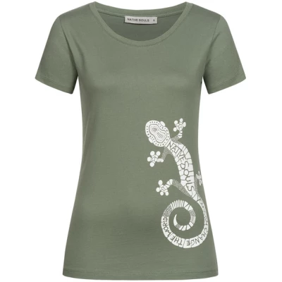 NATIVE SOULS T-Shirt Damen - Gecko