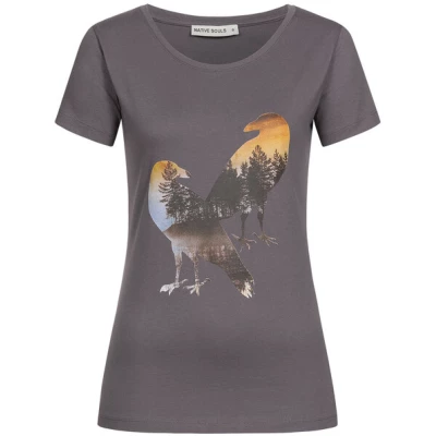 NATIVE SOULS T-Shirt Damen - Two Crows