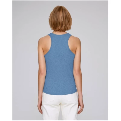 SILBERFISCHER Tank Shirt Mid Heather Blue "Ahoi"