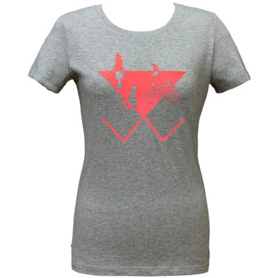T-Shirt Bio Baumwolle Fahrrad Hund Wald Damen antoniaberndt