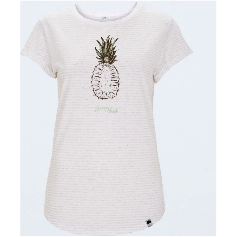 Vintage Pinetree T-Shirt für Frauen Rolled Sleeve