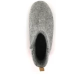 WoolFit Barfuß-Hüttenschuhe "Yeti" - kuschlig warme Filz-Boots aus 100% Wolle mit selbstformendem Fußbett