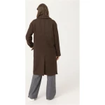 hessnatur Damen Mantel aus Alpaka mit Schurwolle - braun - Größe 38