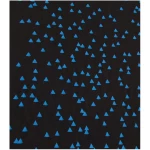 päfjes Blaue Dreiecke - Fair gehandeltes Modal Rolled Sleeve Frauen T-Shirt - Schwarz