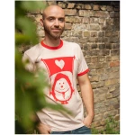 päfjes Igel Ingo mit Fahne der Liebe - Fair Wear Unisex T-Shirt
