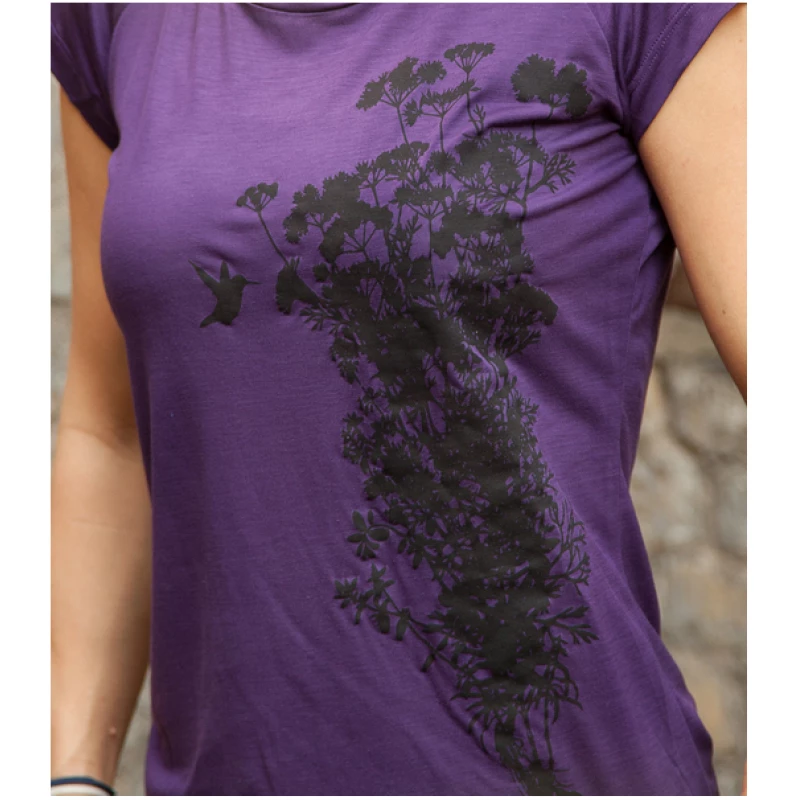päfjes Pflanzen Kolibri V2 - Fair gehandeltes Tencel Frauen T-Shirt