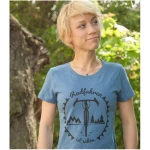 päfjes Radfahren ist schön - Gravel - Frauen T-Shirt - Fair aus Baumwolle Bio