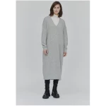 Basic Apparel Strickkleid - Lise V-dress - mit Wolle