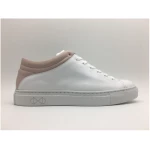 Sneaker aus Leder "nat-2 Sleek Low white rose" in weiß und rosa