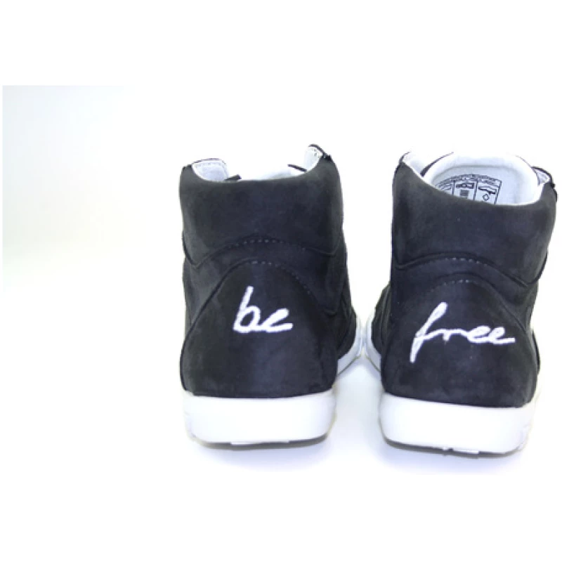 be free shoes be free - Sneaker High-Cut darkgrey