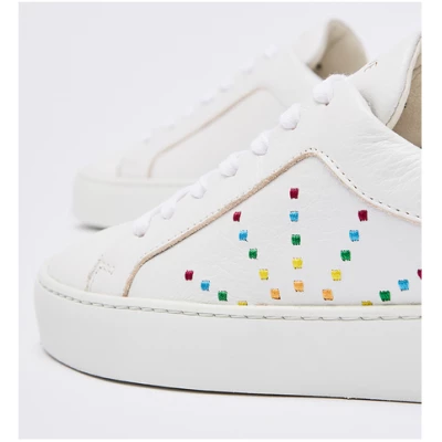 NINE TO FIVE #gràcia - minimalistischer Damen Laced Sneaker aus Bioleder