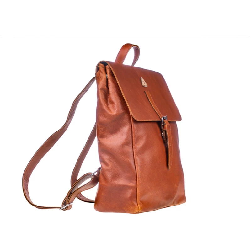 Ritagli di G Damen Leder Laptop Rucksack ALEXA für Studium oder Arbeit - 100% Made in Italy