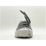 Veganer Sneaker "nat-2 Mover Low Velcro" grey aus recycelten Fashion Textilien, Cord, Kork und Zuckerrohr