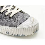 Veganer Sneaker "nat-2 Mover" grey aus recycelten Fashion Textilien, Cord, Kork und Zuckerrohr