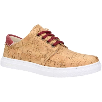 ZWEIGUT® Vegane Damen Sneaker #401 kork Weinrot