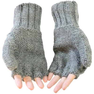 AlpacaOne Sydney Halbfingerhandschuhe aus 100% Alpaka FS One Size Größe S-XL