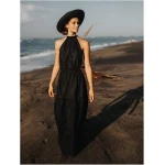 Annely Backless Dress in Black