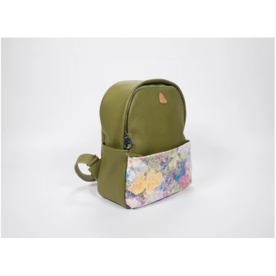 Ritagli di G Damen Leder Rucksack ALINA - 100% Made in Italy
