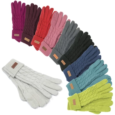 Silkroad - Diggers Garden SILKROAD Handschuhe für den Winter Strickhandschuhe aus 100% Lammwolle