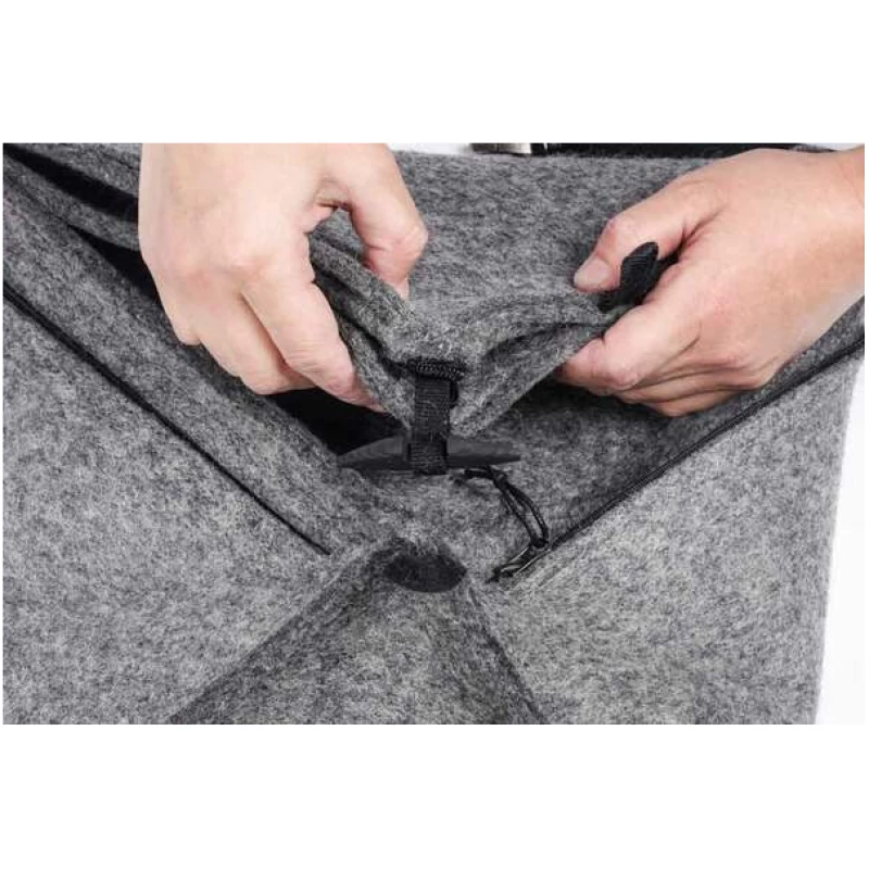 WoolFit Origami Rucksack - Faltbarer Filzrucksack aus 100% Wolle