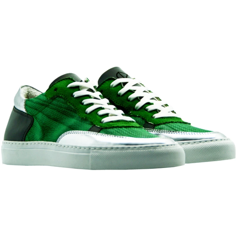 vegane Sneaker aus Holz "nat-2 Wood green" in grün