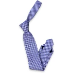Lauria Krawatte blau/grau Hahnentritt