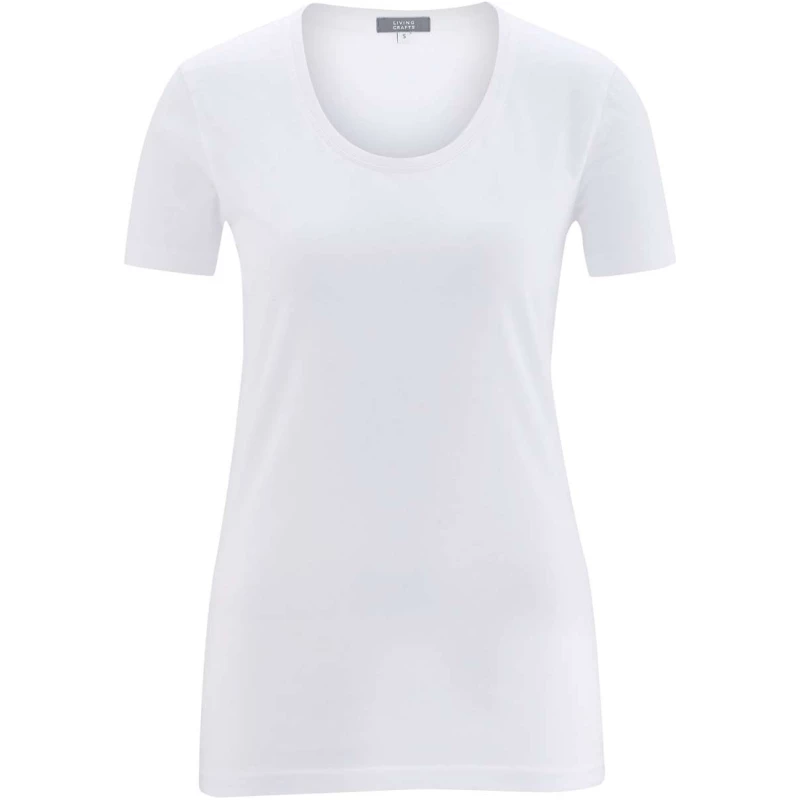 Living Crafts Damen Basic T-Shirt aus 100% Bio Baumwolle