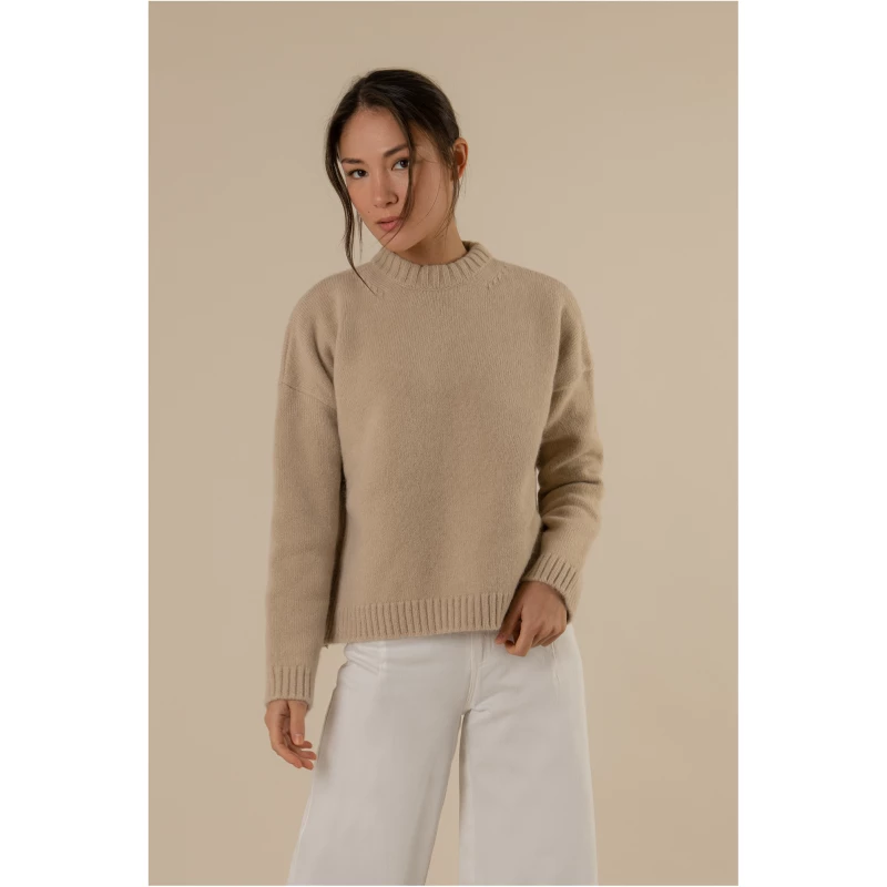 Louise Beige - Alpaca-wool Blend Sweater