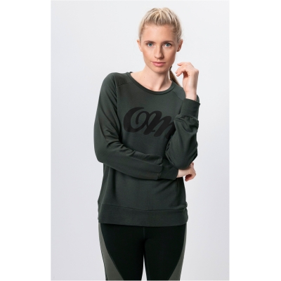 OGNX Lounge Sweater OM. Frauen Yoga Sweatshirt grün, Gr. XS-XL, 100% Tencel. Nachhaltige Yogakleidung