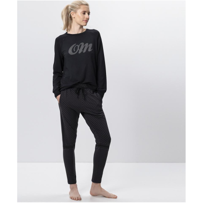 OGNX Lounge Sweater OM. Frauen Yoga Sweatshirt schwarz, Gr. XS-XL, 100% Tencel. Nachhaltige Yogakleidung