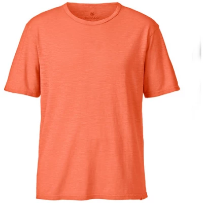 T-Shirt aus Hanf mit Bio-Baumwolle, orange