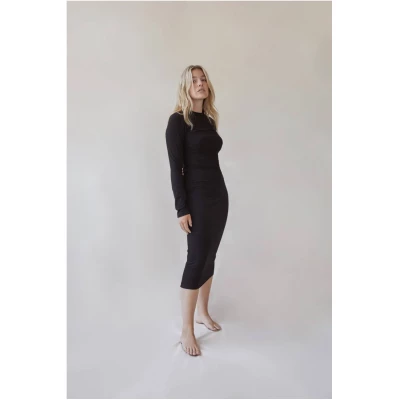 The Ellie / Longsleeve Dress - Black