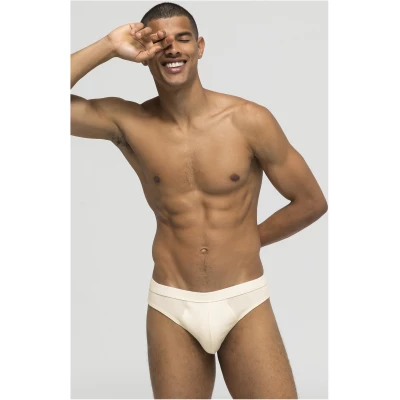 hessnatur Herren Slip ModernNATURE aus Bio-Baumwolle - natur - Größe 6