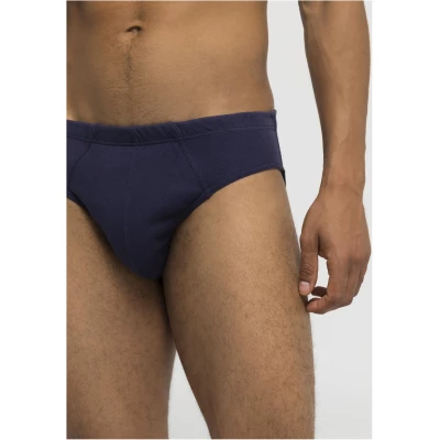 hessnatur Herren Slip PureDAILY im 2er Set aus Bio-Baumwolle - blau - Größe 4