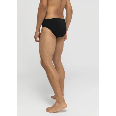 hessnatur Herren Slip PureLUX im 2er Set aus Bio-Baumwolle - schwarz - Größe 4