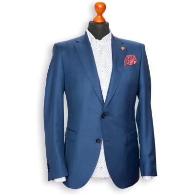 Bergamo Anzug-Jacket Stratoblau