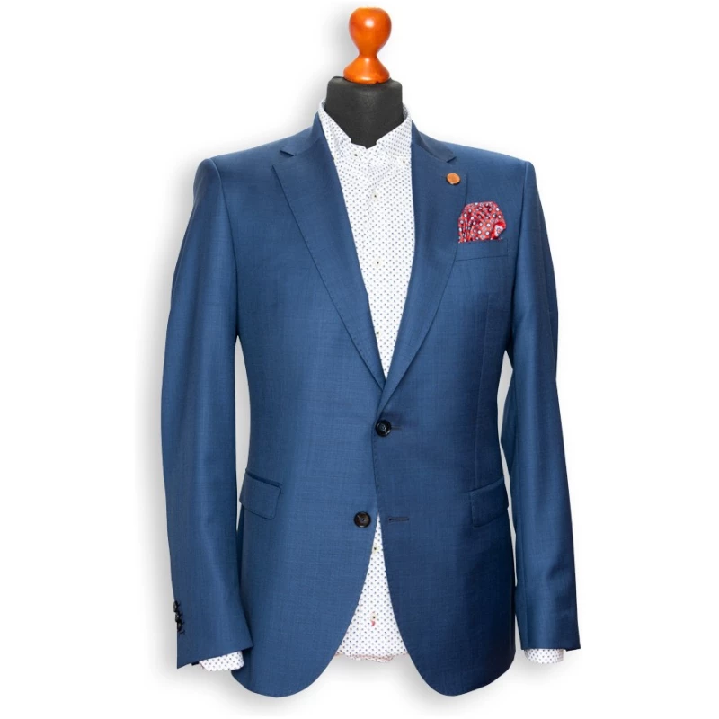 Bergamo Anzug-Jacket Stratoblau